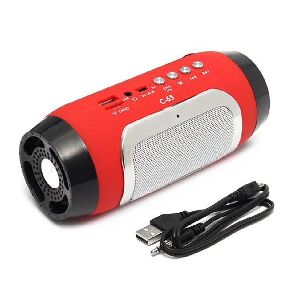 Portable Bluetooth Wireless Speaker USB Rechargeable High Power Stereo Speaker Long playtim FM 3 5mm hands